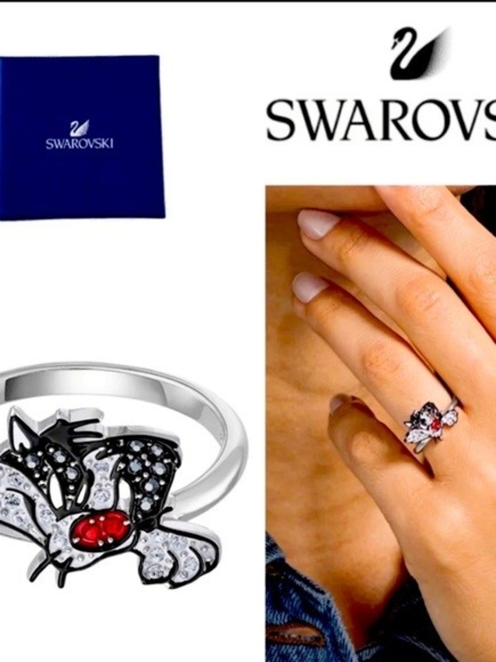 Swarovski Bundle Ring And Earrings